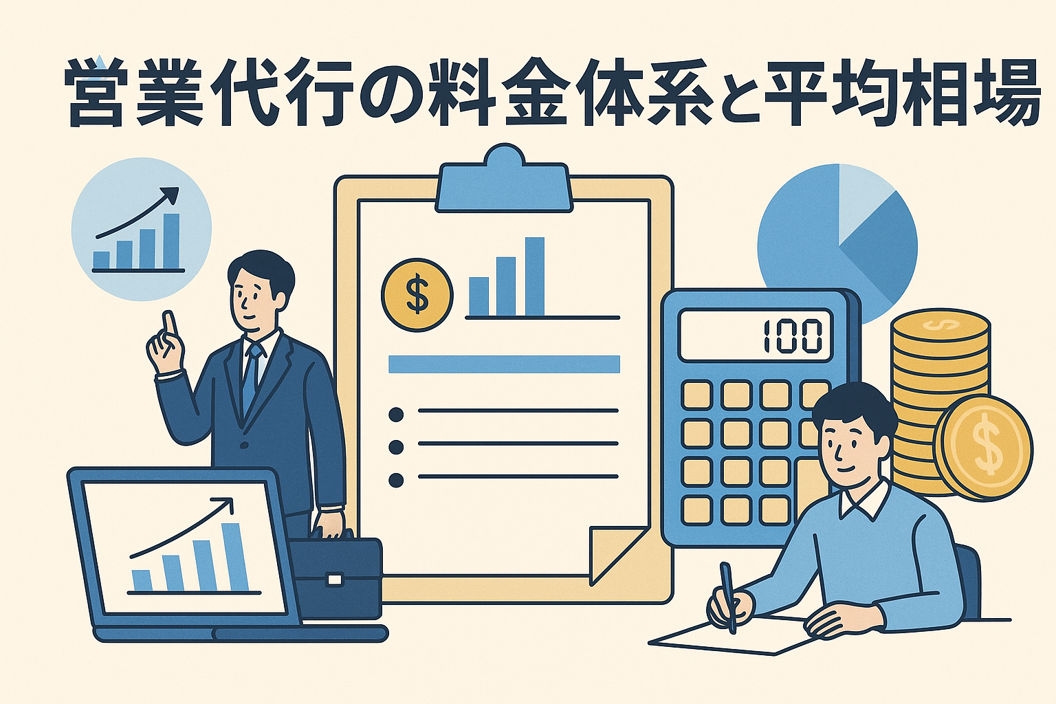 営業代行の料金体系と平均相場